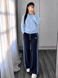 Conjunto adidas azúl marin con celeste