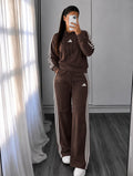 Conjunto Adidas Café