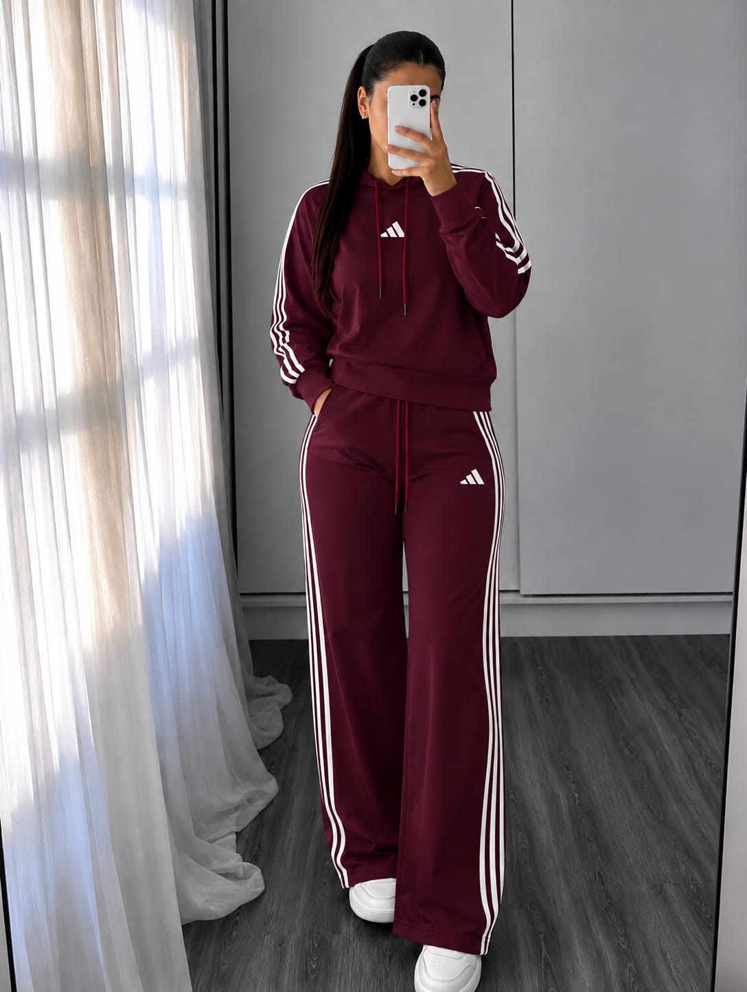 Conjunto Adidas vino